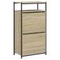vidaXL Zapatero de madera de ingeniería roble Sonoma 60x34x112 cm vidaXL Zapatero de madera de ingeniería roble Sonoma 60x34x112 cm