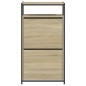 vidaXL Zapatero de madera de ingeniería roble Sonoma 60x34x112 cm vidaXL Zapatero de madera de ingeniería roble Sonoma 60x34x112 cm