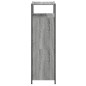 vidaXL Zapatero de madera de ingeniería gris Sonoma 60x34x112 cm