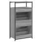 vidaXL Zapatero de madera de ingeniería gris Sonoma 60x34x112 cm