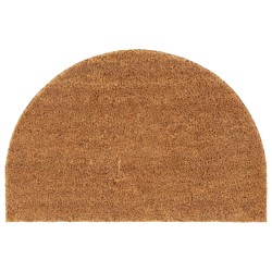 vidaXL Felpudo semicircular de fibra de coco natural 40x60 cm