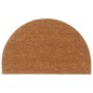 vidaXL Felpudo semicircular de fibra de coco natural 50x80 cm vidaXL Felpudo semicircular de fibra de coco natural 50x80 cm