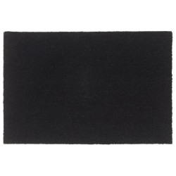 vidaXL Felpudo de fibra de coco negro 60x90 cm