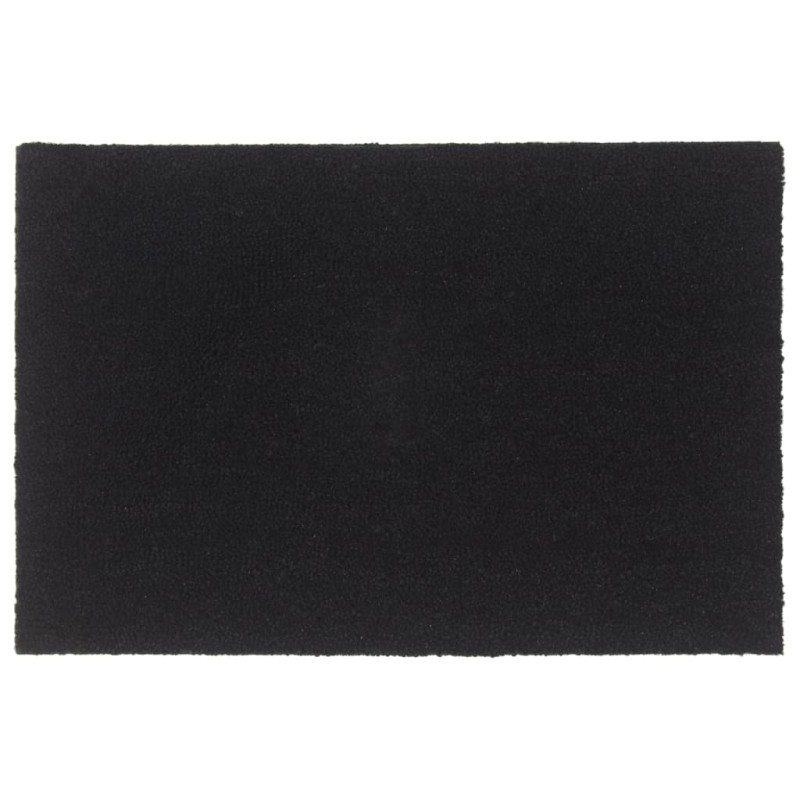 vidaXL Felpudo de fibra de coco negro 60x90 cm vidaXL Felpudo de fibra de coco negro 60x90 cm