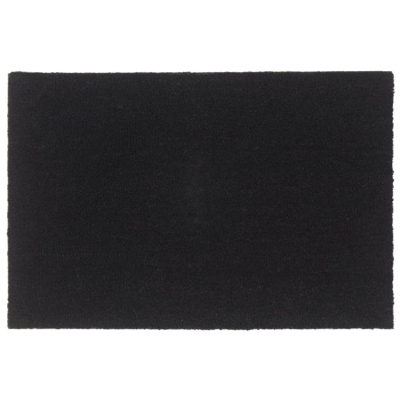 vidaXL Felpudo de fibra de coco negro 60x90 cm