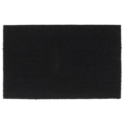 vidaXL Felpudo de fibra de coco negro 50x80 cm