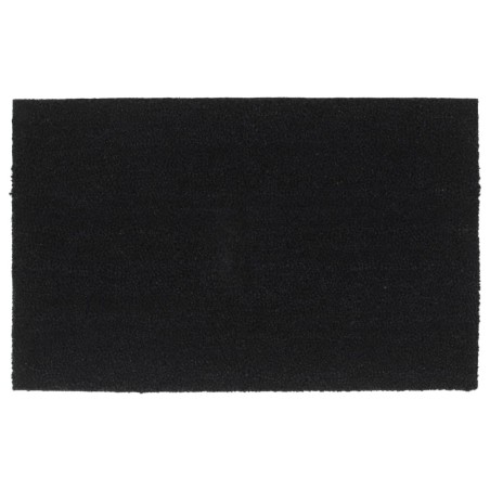 vidaXL Felpudo de fibra de coco negro 50x80 cm