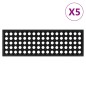 vidaXL Alfombrillas de escalera de goma 5 uds 25x75 cm