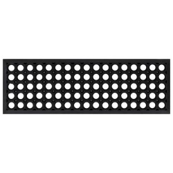 vidaXL Alfombrillas de escalera de goma 5 uds 25x75 cm