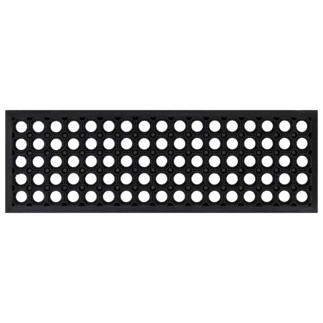 vidaXL Alfombrillas de escalera de goma 5 uds 25x75 cm