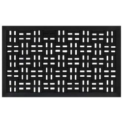 vidaXL Felpudo rectangular de goma 45x75 cm