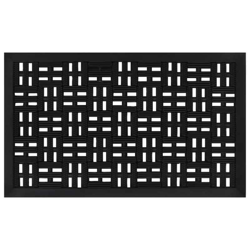 vidaXL Felpudo rectangular de goma 45x75 cm vidaXL Felpudo rectangular de goma 45x75 cm
