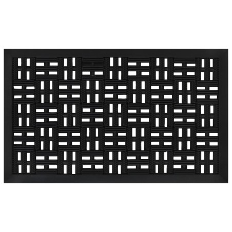 vidaXL Felpudo rectangular de goma 45x75 cm