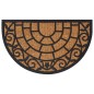 vidaXL Felpudo semicircular de goma y fibra de coco 45x75 cm vidaXL Felpudo semicircular de goma y fibra de coco 45x75 cm