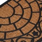 vidaXL Felpudo semicircular de goma y fibra de coco 45x75 cm vidaXL Felpudo semicircular de goma y fibra de coco 45x75 cm