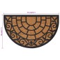 vidaXL Felpudo semicircular de goma y fibra de coco 45x75 cm vidaXL Felpudo semicircular de goma y fibra de coco 45x75 cm
