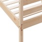 vidaXL Estructura de cama con cabecero madera maciza pino 140x200 cm vidaXL Estructura de cama con cabecero madera maciza pino 140x200 cm