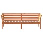 vidaXL Sofá cama de madera maciza de pino marrón cera 100x200 cm