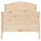 vidaXL Estructura de cama con cabecero madera maciza de pino 90x200 cm