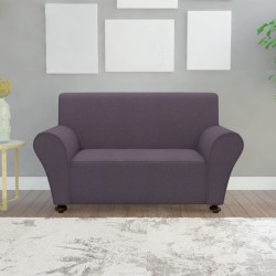 vidaXL Funda para sofá elástica tela jersey poliéster gris antracita