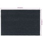 vidaXL Felpudo de fibra de coco gris oscuro 40x60 cm vidaXL Felpudo de fibra de coco gris oscuro 40x60 cm