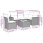 vidaXL Set de muebles de jardín 6 pzas y cojines ratán sintético gris vidaXL Set de muebles de jardín 6 pzas y cojines ratán sintético gris
