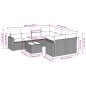 vidaXL Set de sofás de jardín 9 pzas con cojines ratán sintético beige vidaXL Set de sofás de jardín 9 pzas con cojines ratán sintético beige