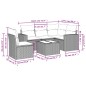 vidaXL Set de sofás de jardín 6 piezas y cojines ratán sintético negro vidaXL Set de sofás de jardín 6 piezas y cojines ratán sintético negro