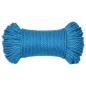 vidaXL Cuerda de trabajo polipropileno azul 3 mm 50 m