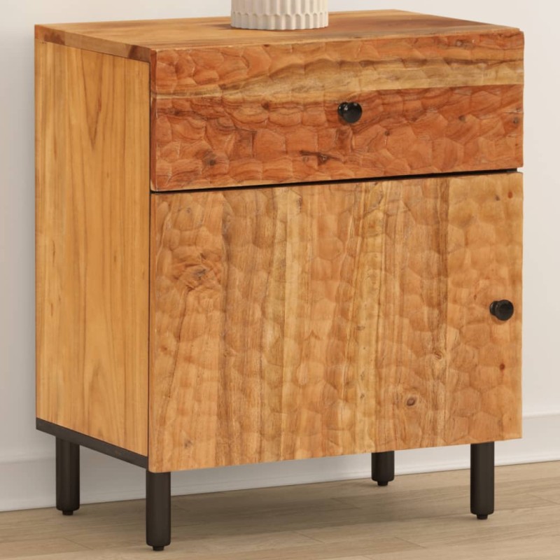 vidaXL Mesita de noche madera maciza de acacia 50x33x60 cm vidaXL Mesita de noche madera maciza de acacia 50x33x60 cm