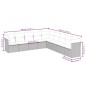 vidaXL Set de sofás de jardín 9 pzas con cojines ratán sintético beige vidaXL Set de sofás de jardín 9 pzas con cojines ratán sintético beige