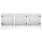vidaXL Mesa de centro con puertas de vidrio blanca 102x50x42 cm vidaXL Mesa de centro con puertas de vidrio blanca 102x50x42 cm