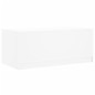 vidaXL Mesa de centro con puertas de vidrio blanca 102x50x42 cm vidaXL Mesa de centro con puertas de vidrio blanca 102x50x42 cm