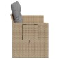 vidaXL Sofá de jardín con cojines de 2 plazas ratán sintético beige vidaXL Sofá de jardín con cojines de 2 plazas ratán sintético beige