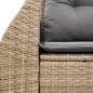 vidaXL Sofá de jardín con cojines de 2 plazas ratán sintético beige vidaXL Sofá de jardín con cojines de 2 plazas ratán sintético beige
