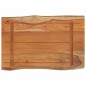 vidaXL Mesa auxiliar madera maciza acacia borde natural 60x40x2,5 cm vidaXL Mesa auxiliar madera maciza acacia borde natural 60x40x2,5 cm