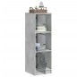 vidaXL Aparador con puertas de vidrio gris hormigón 35x37x109 cm vidaXL Aparador con puertas de vidrio gris hormigón 35x37x109 cm