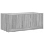 vidaXL Mesa de centro con puertas de vidrio gris Sonoma 102x50x42 cm vidaXL Mesa de centro con puertas de vidrio gris Sonoma 102x50x42 cm
