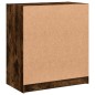 vidaXL Armario auxiliar puertas de vidrio roble Sonoma 68x37x75,5 cm
