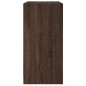 vidaXL Armario auxiliar puertas de vidrio marrón roble 68x37x75,5 cm vidaXL Armario auxiliar puertas de vidrio marrón roble 68x37x75,5 cm