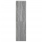 vidaXL Aparador con puertas de vidrio gris Sonoma 35x37x142 cm