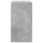 vidaXL Mueble de pared puertas de vidrio gris hormigón 68x37x68,5 cm