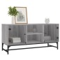 vidaXL Mueble de TV con puertas de vidrio gris Sonoma 102x37x50 cm vidaXL Mueble de TV con puertas de vidrio gris Sonoma 102x37x50 cm