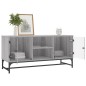 vidaXL Mueble de TV con puertas de vidrio gris Sonoma 102x37x50 cm vidaXL Mueble de TV con puertas de vidrio gris Sonoma 102x37x50 cm