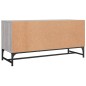 vidaXL Mueble de TV con puertas de vidrio gris Sonoma 102x37x50 cm vidaXL Mueble de TV con puertas de vidrio gris Sonoma 102x37x50 cm