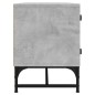 vidaXL Mueble de TV con puertas de vidrio gris hormigón 102x37x50 cm vidaXL Mueble de TV con puertas de vidrio gris hormigón 102x37x50 cm