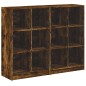 vidaXL Estantería con puertas madera roble ahumado 136x37x109 cm vidaXL Estantería con puertas madera roble ahumado 136x37x109 cm