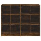 vidaXL Estantería con puertas madera roble ahumado 136x37x109 cm vidaXL Estantería con puertas madera roble ahumado 136x37x109 cm