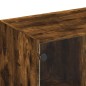 vidaXL Estantería con puertas madera roble ahumado 136x37x109 cm vidaXL Estantería con puertas madera roble ahumado 136x37x109 cm
