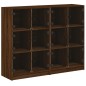 vidaXL Estantería con puertas madera marrón roble 136x37x109 cm vidaXL Estantería con puertas madera marrón roble 136x37x109 cm